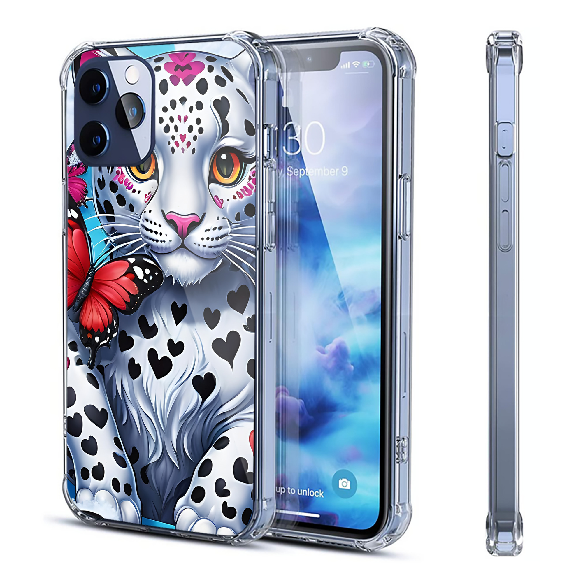 （画像用） ミッキーマウス Mickey Mouse 【iPhone 12シリーズ対応】透明スマホケース（クリアソフトケース）